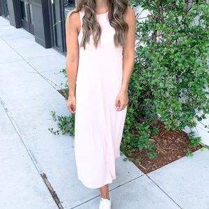 Small pink tank dress